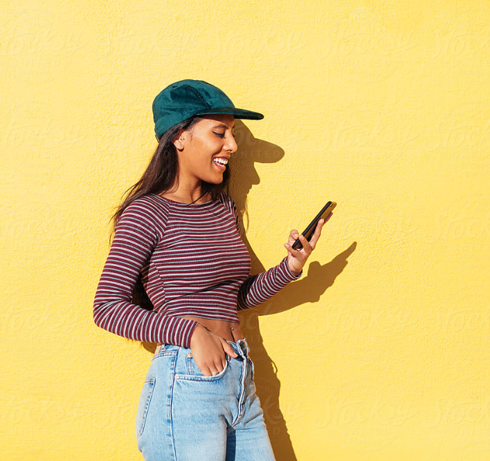 woman on phone